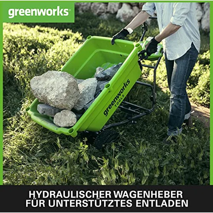Greenworks Selbstfahrender Gartenwagen ohne 40-V-Akku G40GC 740000007 – Bild 4