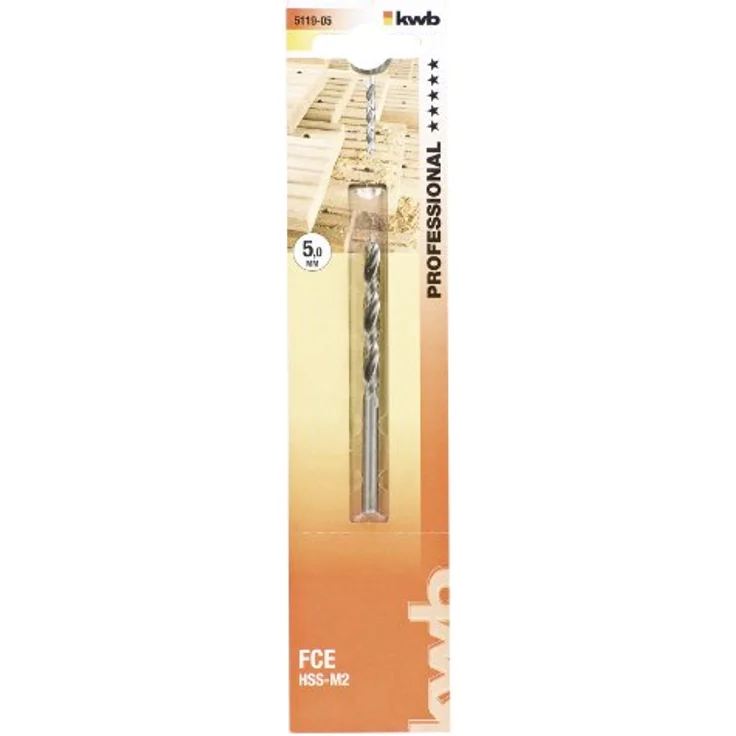 kwb AKKU-TOP F Holzbohrer, Ø 5 mm, HSS-M2 – Bild 3