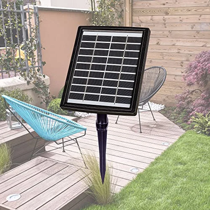 STILISTA Solarpumpe Solar Pumpe kleine Brunnen 2,8 W, Förderhöhe bis 100 cm, Fördermenge bis 350 l/h, umweltfreundliche Alternative – Bild 3