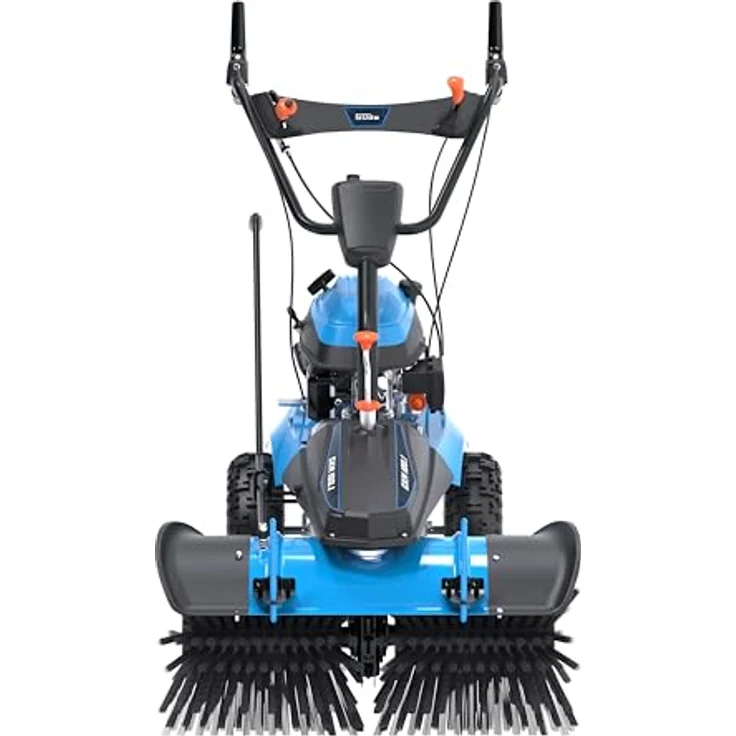 Güte Benzin-Kehrmaschine GKM 100.1, 100 cm Arbeitsbreite, inkl. Motorbesen, Schneeschieber und 72 l Auffangbehälter – Bild 2