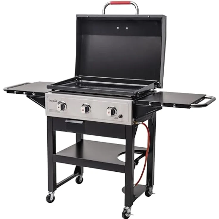 Char-Broil Gasgrill Griddle 3400 mit 48 x 68 cm Gusseisen-Grillplatte, vielseitiger Gasgrill für maximale Grillvielfalt – Bild 4