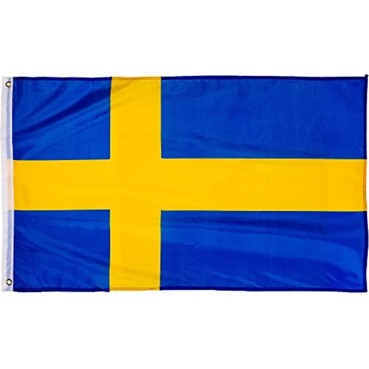 FLAGMASTER Flagge, 30 verschiedene Fahnen zur Wahl, Größe 120 cm x 80 cm, Schweden, hochwertige 75D Polyester Qualität – Bild 2