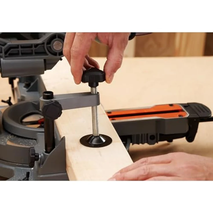 BLACK+DECKER BES702, 1500 Watt Kapp- und Gehrungssäge mit 60mm Schnitttiefe, 120mm Schnittbreite, Fixrasten für Winkeleinstellung und integriertem Staubbeutel – Bild 3