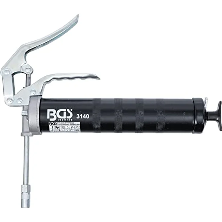 BGS 3140 | Einhand-Fettpresse | 500 cm³ | inkl. Düsenrohr und Mundstück – Bild 4