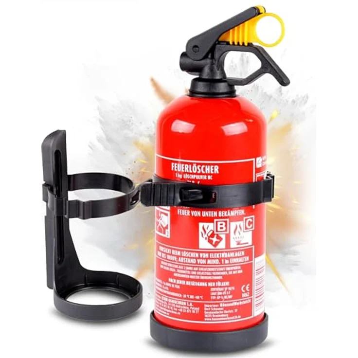 kompakter BC Pulver-Autofeuerlöscher gemäß DIN EN 3-7 (1 kg) - Exdinger – Bild 2