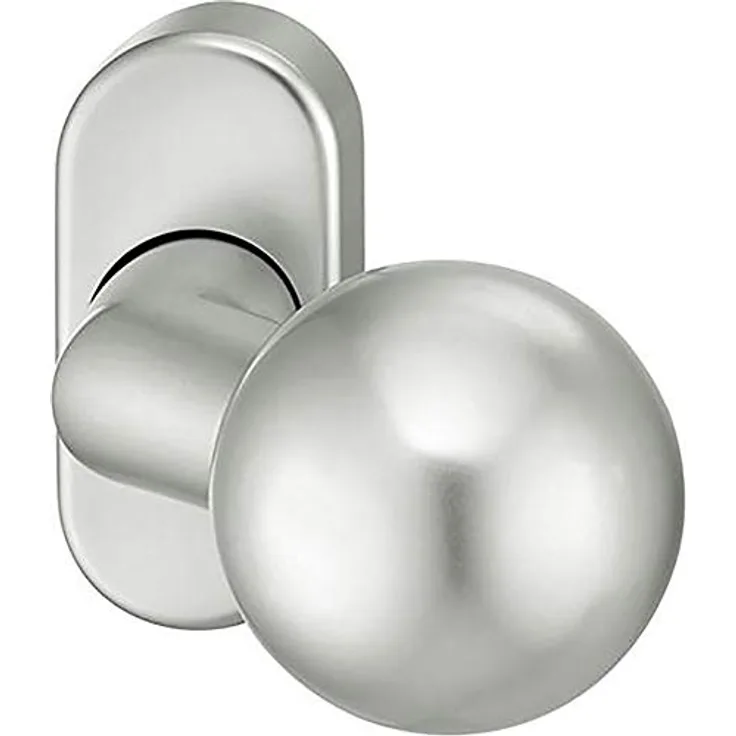 FSB PT-Knopf, Randhöhe 14 mm, DL-R, Aluminium Mod.846, eloxiert F1, fest auf Rosette