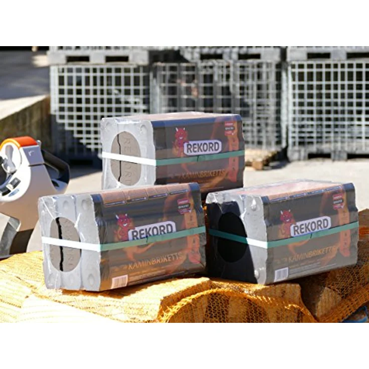 Energie Kienbacher Braunkohle Briketts 10 kg, hochwertige Brennstoffe für Kamin und Ofen, praktische Folienpackung, umweltfreundlich – Bild 4