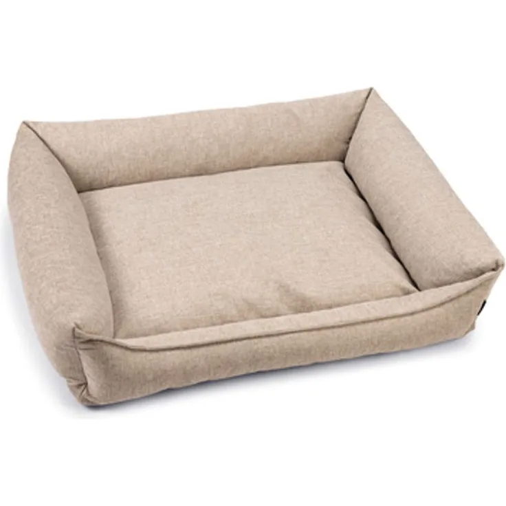 Beeztees Tierbett Zia - Orthopädisches Hundebett - Beige 100x80x23 cm, Memory-Schaumfüllung und waschbarer Polyesterbezug