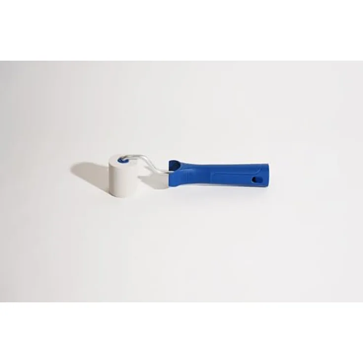 A.S. Création Andrückroller aus PU-Schaum, 4,5 cm breite Andrückwalze zur Blasen- und Faltenentfernung beim Tapezieren, blau, weiß