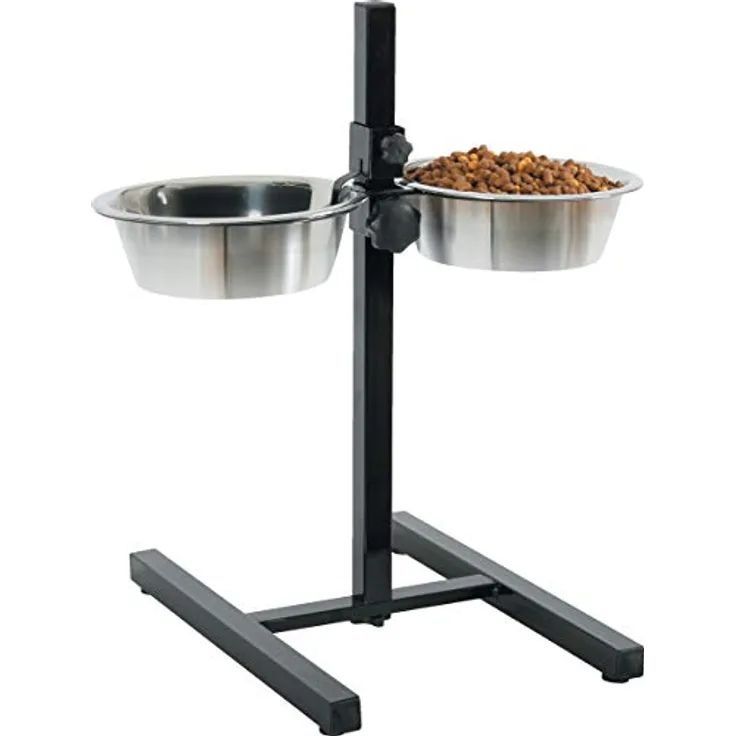 Zolux Futterhalter für mittelgroße und große Hunde, verstellbar, 2 x 1,5 l