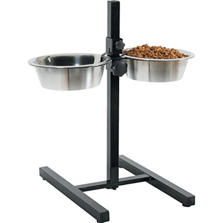 Zolux Futterhalter für mittelgroße und große Hunde, verstellbar, 2 x 1,5 l – Bild 1