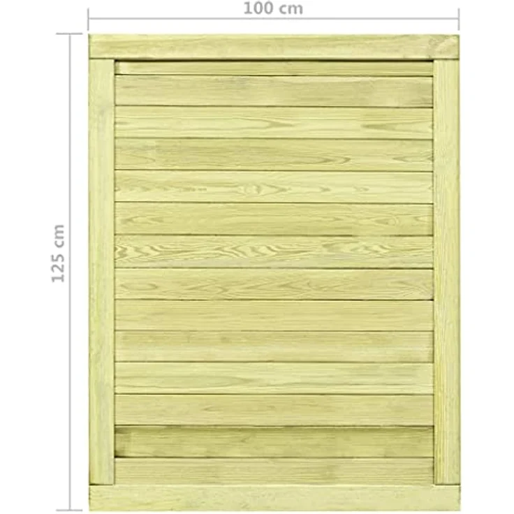 vidaXL Gartentor Imprägniertes Kiefernholz 125 x 100 cm – Bild 8