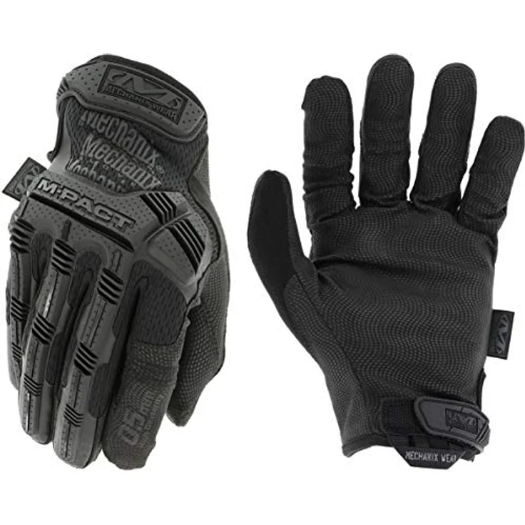 Mechanix Wear Mechanix Work Gloves M-pact Covert, Einsatzhandschuhe mit TPR-Stoßschutz und hoher Fingerfertigkeit, schwarz, Größe S EU – Bild 1