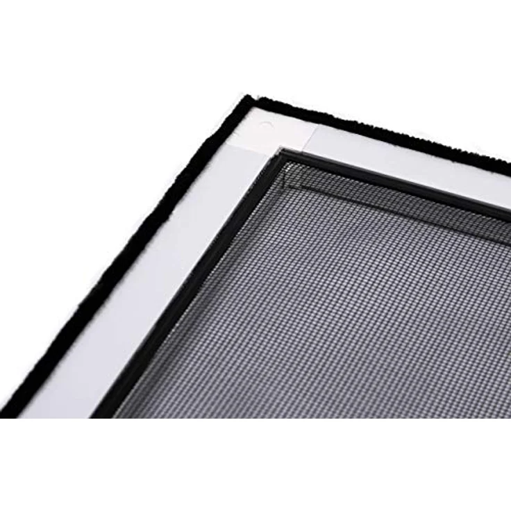 APANA - Fliegengitter Tür mit Alurahmen als Trittschutz - Insektenschutz für Balkontür & Terrassentür - Mückenschutz mit automatischem Türschließer & Magnetverschluss (100 x 210 cm | Braun) – Bild 4