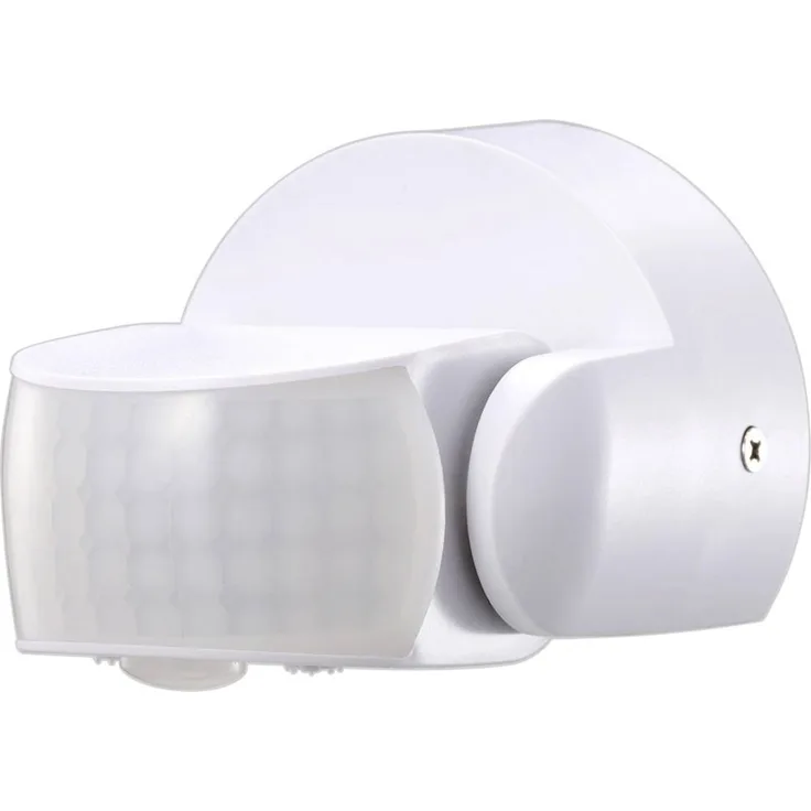 LEDmaxx IB121, Decken- und Wand-Bewegungsmelder 360° Weiß, IP65, 12m Reichweite, 180° Erfassungswinkel