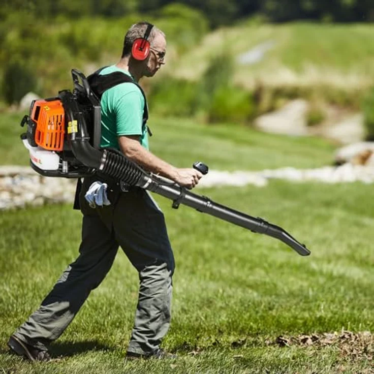 VEVOR Rucksack-Laubbläser, 63 CC 2-Takt Benzin, 1110 CFM Luftvolumen, 220 MPH, 1,89 l Kraftstofftank, ideal für Rasenpflege und Laubreinigung – Bild 8