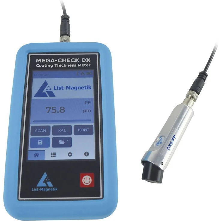 PCE Instruments LM-MCDX-5FP Schichtdicken-Messgerät 2 - 5000µm, digitale Sondentechnik, grafisches LCD-Touchpanel, umfangreiche Messfunktionen