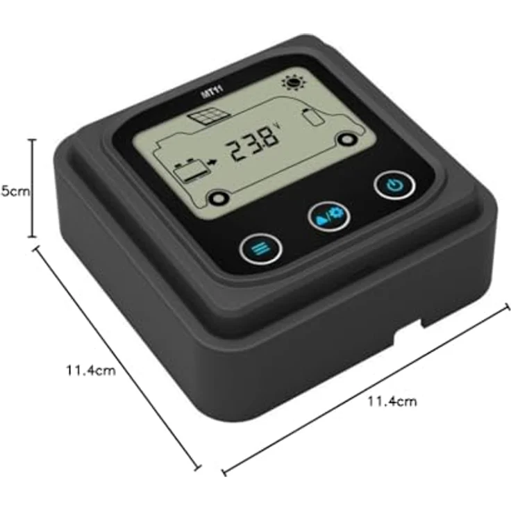 EPEVER Remote Meter MT11, für MPPT DuoRacer Laderegler, LCD-Display, 10A/20A/30A, für 2 Batterien, IP20, RS485 Kommunikation – Bild 4