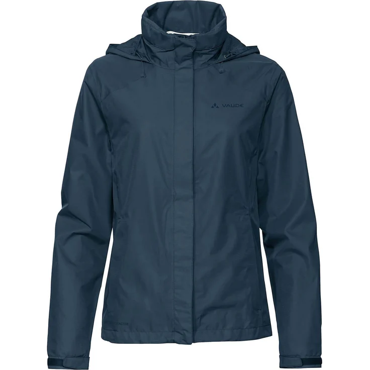 VAUDE Damen Funktionsjacke Escape Bike Light 38317 Marine 38 - Umweltfreundlicher Regenschutz, reflektierende Elemente