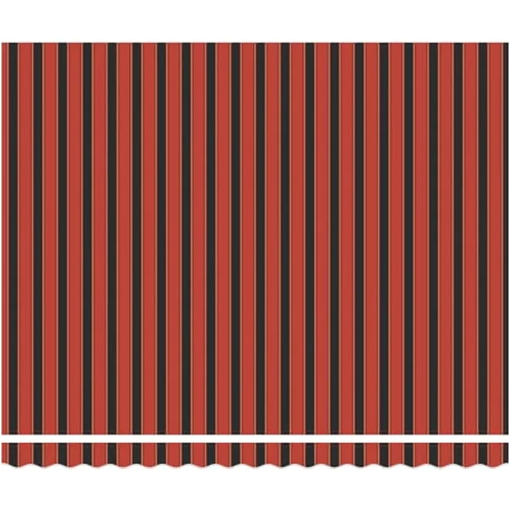 vidaXL Manuell einziehbarer Vorhang mit LED, orange und braun, 400 x 350 cm, pflegeleicht und farbecht – Bild 5