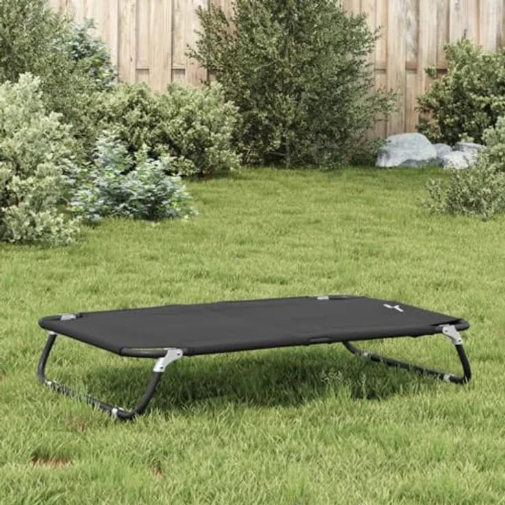 vidaXL Hundeliege Klappbar Anthrazit Oxford-Gewebe und Stahl – Bild 4