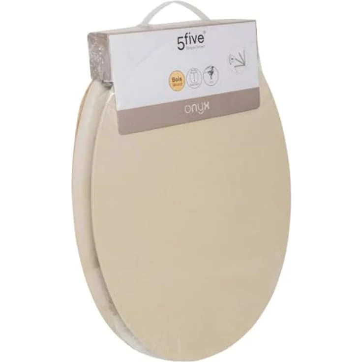 5five WC-Sitz "Onyx" Leinen, beige Design mit hoher Sitzkomfort – Bild 2