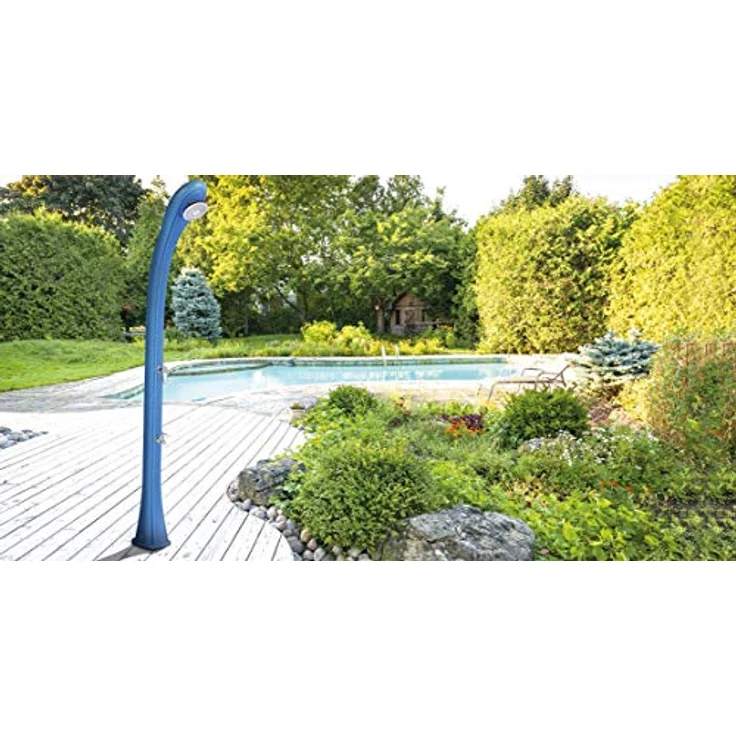 Solardusche SO HAPPY 28L Gartendusche Campingdusche Pooldusche Brause blau – Bild 8