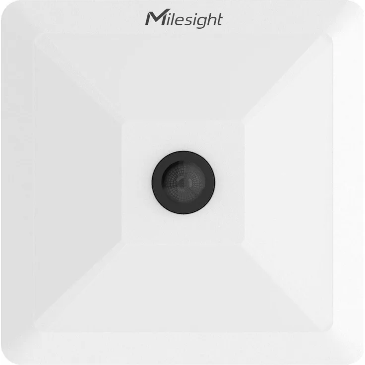 Milesight VS121, Bewegungsmelder mit WLAN-Personenzählung, Erfassungswinkel 112° horizontal und 190° vertikal, PoE-kompatibel, Weiß