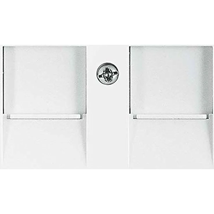 Busch-Jaeger Zentralplatte 2 Module Jack 1800-914, Schalter-Zubehör in Weiß – Bild 1
