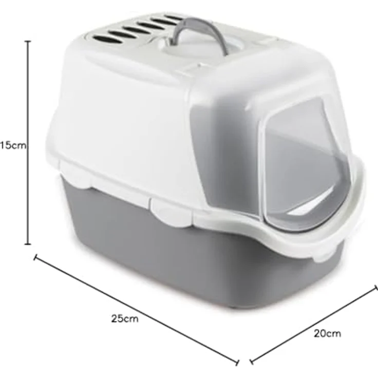 Zolux Cathy Easy Clean Litter Box Pilka (Katzenklo geschlossen), Katzenklo – Bild 2