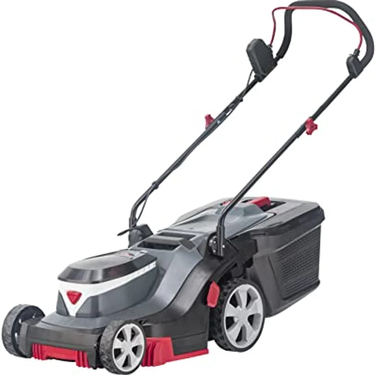 AL-KO Akku-Rasenmäher 3.82 Li Easy, 38 cm Schnittbreite, Akkufach für bis zu 2 Akkus 18 V Li-Ion, für Rasenflächen bis 300 m², 6-fache zentrale Schnitthöhenverstellung, Schwarz-grau – Bild 2