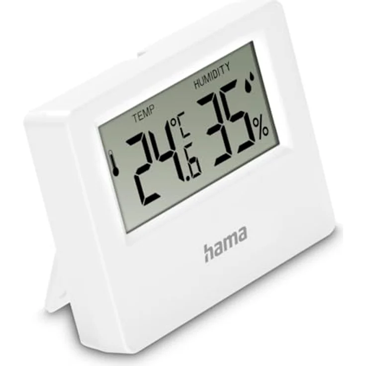 Hama Thermo-/Hygrometer "Ebro", digital, für Innen, Weiß – Bild 1