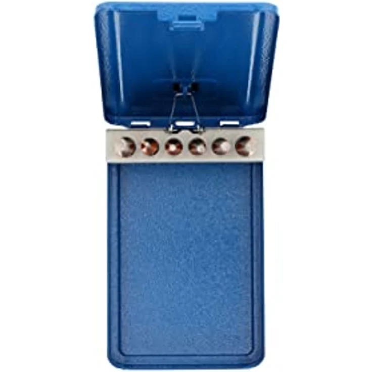 GEDORE Splinttreiber-Satz inkl. Metallklappkassette, 6-teilig, Stahl-Lackierung, Silber-Blau – Bild 6