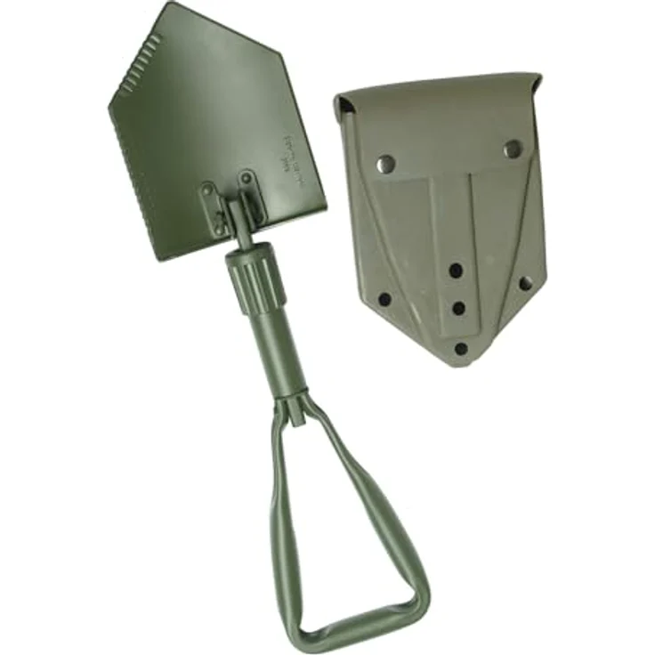 Mil-Tec Dreifachspaten Militär Bundeswehr mit Tasche, hochwertiger Klappspaten, robust und stabil, schwarz – Bild 2