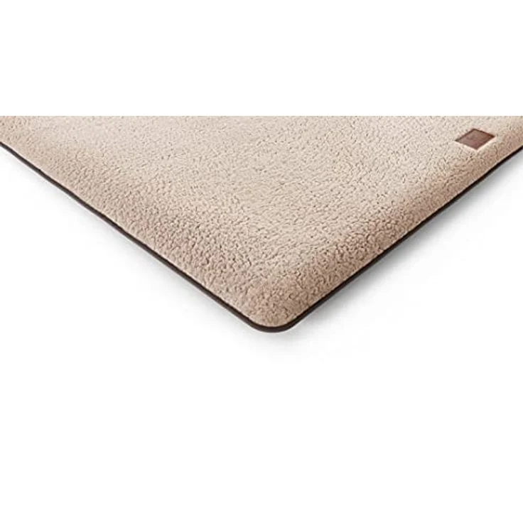 Knuffelwuff kuschelige Hundematte Calliope aus Teddy Material 120x80 Beige - Hundekissen für große, mittelgroße und kleine Hunde - Für Zuhause, Auto, Wohnmobil, Wohnwagen – Bild 4