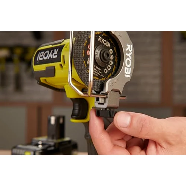 RYOBI RCT18BL-0 Brushless Akku-Trennsäge, 76 mm Scheibendurchmesser, Kompakt und einhändig bedienbar, LED-Beleuchtung, G5 GripZone – Bild 4
