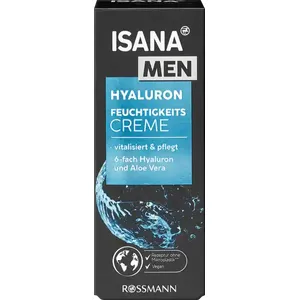 Bild für ISANA MEN Hyaluron Power Creme 75ml mit Koffein & Aloe Vera – 24h Feuchtigkeit