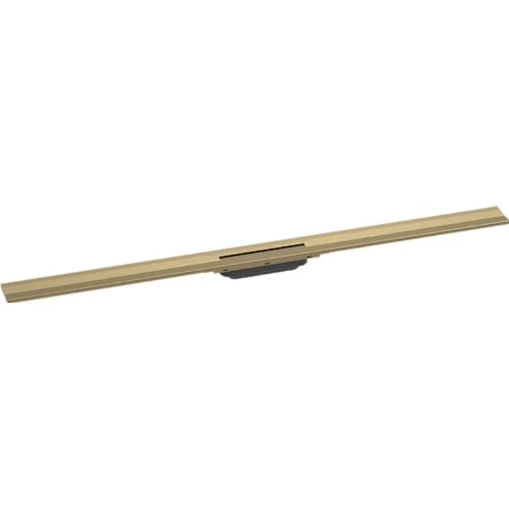 hansgrohe Fertigset Duschrinne RainDrain Flex, Abflussrinne 1200mm, Bodenablauf Dusche kürzbar zur Wandmontage, Brushed Bronze – Bild 1