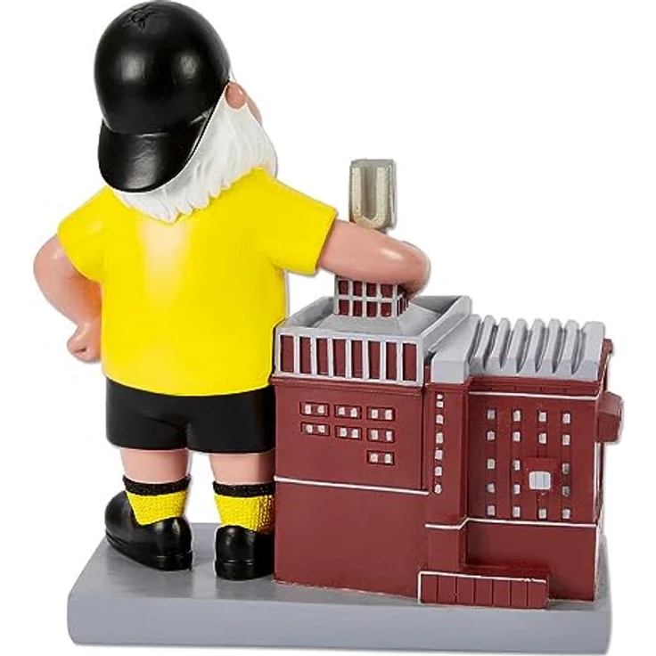Borussia Dortmund BVB Gartenzwerg U-Turm mit LED - Inkl. Batterien 3 x LR41-22 x 9,5 x 24,3cm, Plyresin, Kunststoff, Metall, Mehrfarbig – Bild 4