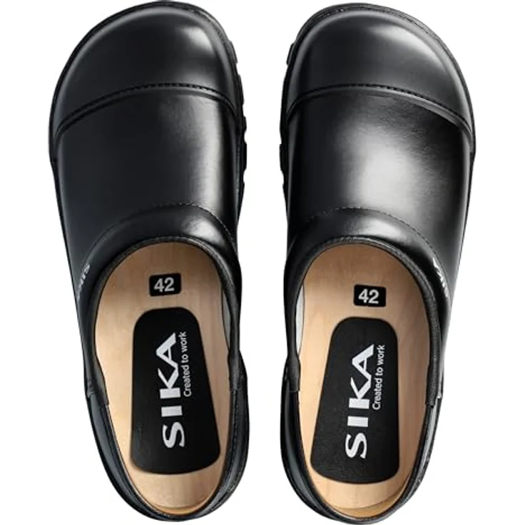 Sika Arbeitsschuh Comfort, geschlossener Clog, schwarz, Größe 38, wasserabweisend, druckabsorbierend, SRC-Rutschhemmung – Bild 5