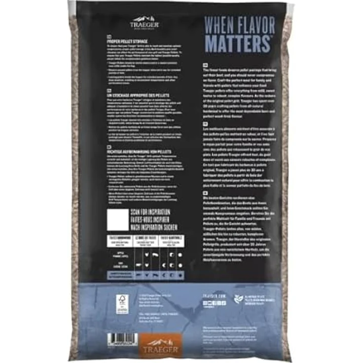 Traeger Competition Blend Pellets, 9 kg Holzpellets für Grill und BBQ, 100% natürlich, süsse und nussige Aromen – Bild 3
