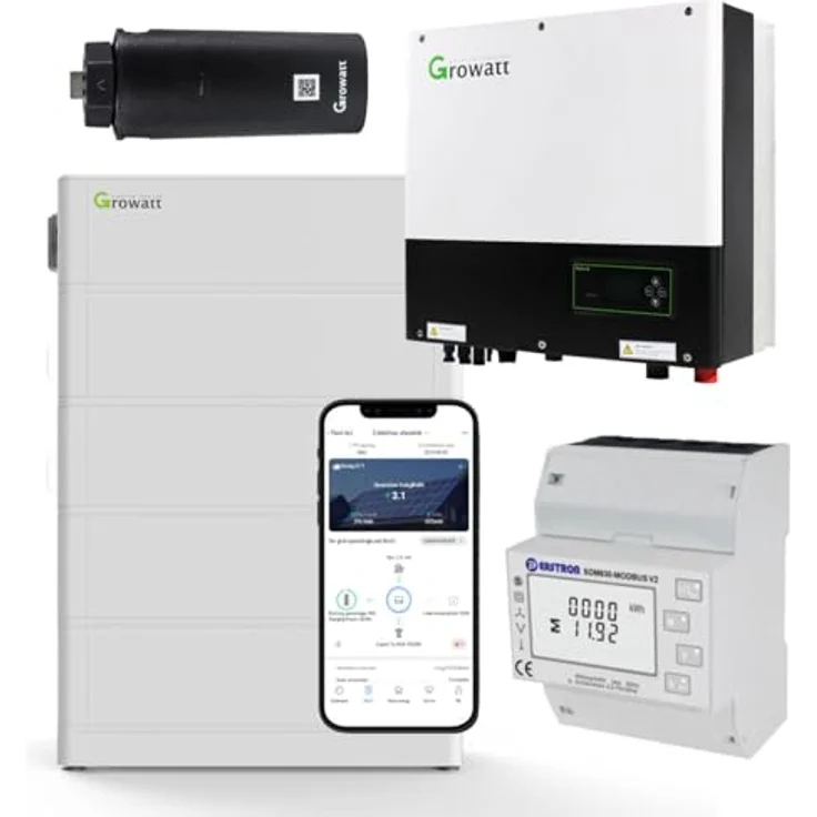 GROWATT SPH10000TL3-BH-UP Hybrid Wechselrichter 10kW mit 10.2kWh Solarspeicher, IP65, 3 Phasen, 0% MwSt steuerbefreit – Bild 1