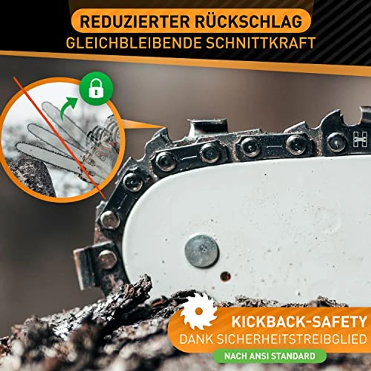 Hardtwerk® Ersatzkette 1,1mm 3/8" 3Stk Hartmetall selbstölend, kompatibel mit Kettensägen von Makita Husqvarna Dolmar Bosch, zertifiziertem 68CrNiMo Qualitätsstahl – Bild 4