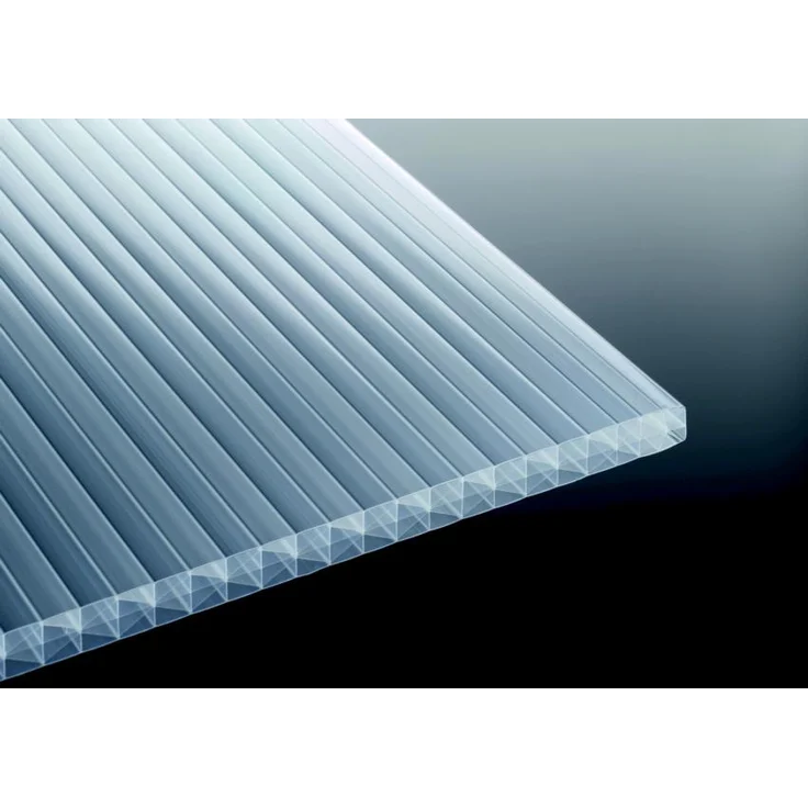 TETZNER & JENTZSCH PC-Stegfünffachplatte Heatbloc, 980 x 2500 mm, weiß-opal, 25 mm, hohe Schlagzähigkeit und Witterungsbeständigkeit