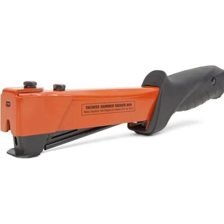 Tacwise A54 Hammertacker, leichter Nagler aus Stahl für Teppich- und Dacharbeiten, 0,9 kg