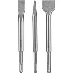 Ryobi RAKSPC03 SDS+ Meißel-Bits (3 Stück) für Ryobi-Modelle R18SDS, RSDS680, RSDS800, RSDS1050, SDS+ Bits mit 200 mm Spitzmeißel, 20 mm x 200 mm Flachmeißel, 35 mm x 200 mm breiten Meißel