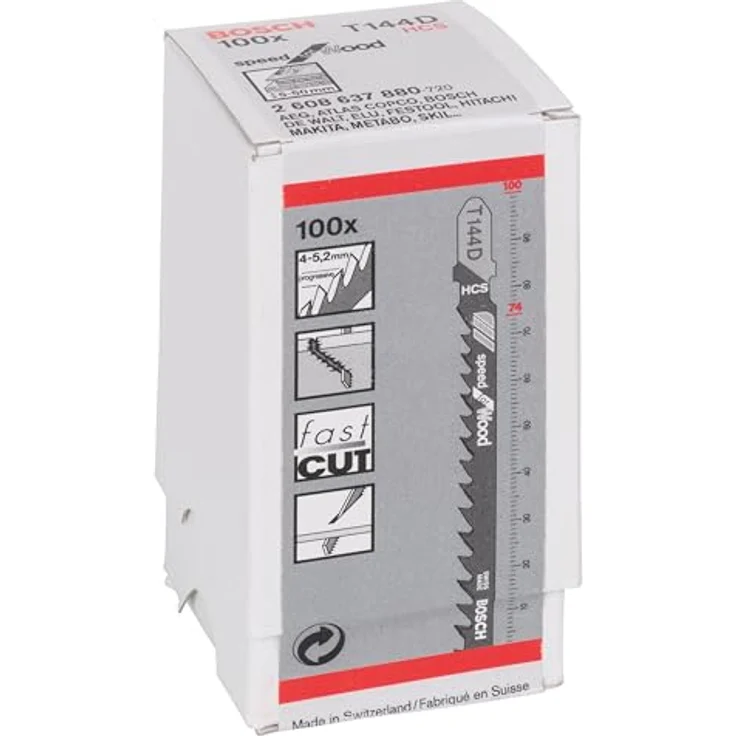 Bosch Professional Stichsägeblatt (100 Stück, für Weichholz und Platten bis zu 50 mm, Zubehör für Stichsäge) – Bild 2