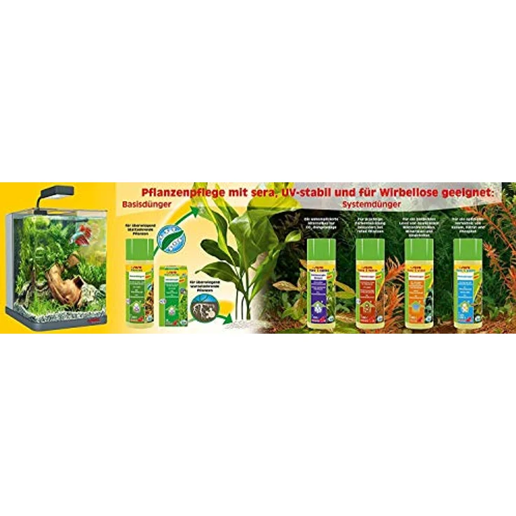 sera florena 250 ml flüssiger Basisdünger für prächtige Wasserpflanzen im Aquarium, mit Mineralien und Spurenelementen, UV-stabil, Dünger für Aquarienpflanzen – Bild 2