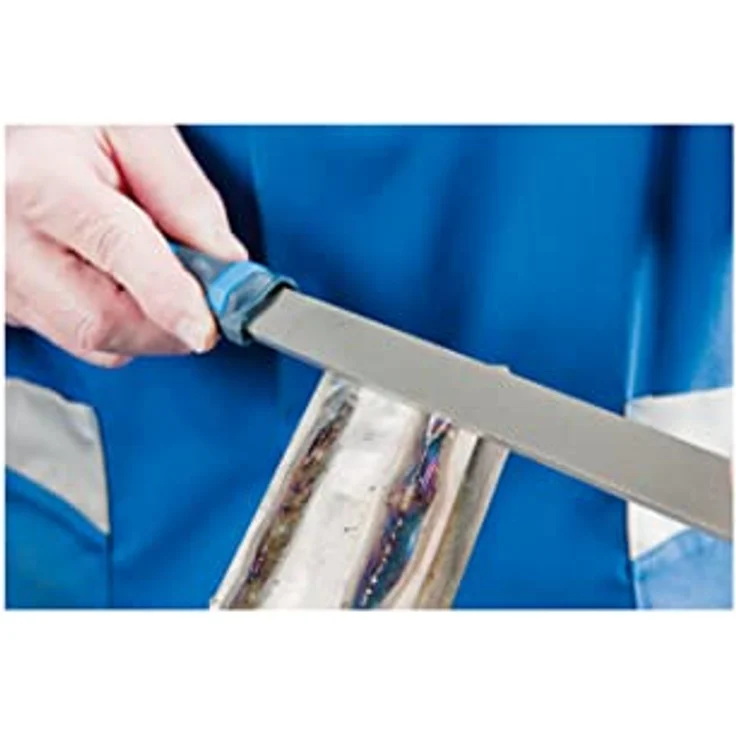 Pferd 11210308 Feilen für die Werkstatt nach DIN Flachstumpf Hieb 3 Werkstattfeile, Kreuzhieb H3, Länge 300mm – Bild 4