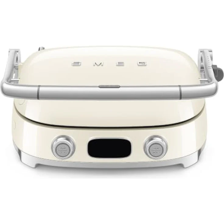 Smeg MGF01CREU, Elektrischer 3-in-1-Multifunktionsgrill mit PFAS-freier Keramikbeschichtung, Creme – Bild 1